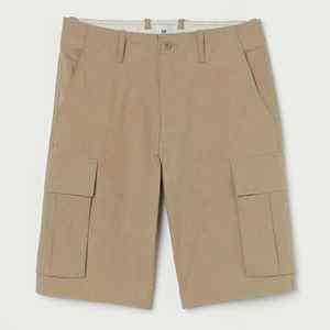 Short cargo de golf chino en sergé de coton avec boutons personnalisés pour hommes - Product Image 1