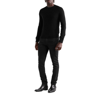 Vente en gros de pulls pour hommes en laine de cachemire personnalisés hiver pull tricoté couleur unie dernière mode de haute qualité sur mesure - Product Image 3