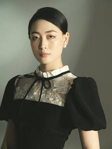 ชุดเดรสลำลองยาวปานกลางของผู้หญิงชุดเดรสลูกไม้หรูหราตกแต่งลวดลายทอกำมะหยี่ระบายอากาศได้ดีฤดูใบไม้ร่วงธรรมชาติ - Product Image 6