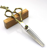 Dernier modèle vente en gros de ciseaux de coiffure professionnels Dragon pour hommes femmes coiffeur Home Salon barbier Kit de coupe de cheveux