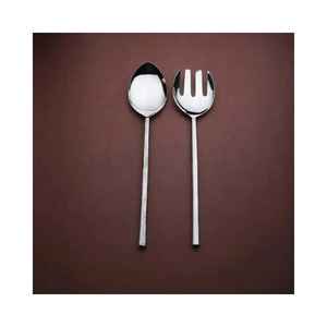 Serveur à salade en acier inoxydable de conception royale, cuillère de service, artisanat, écologique, personnalisable, passe au lave-vaisselle, ustensiles de cuisine - Product Image 5