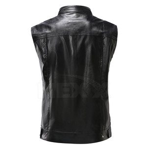Diseño único Hombres adultos Chaleco de cuero Nueva llegada Hombres Chaleco de cuero Venta al por mayor Hombres Chaleco de cuero - Product Image 2