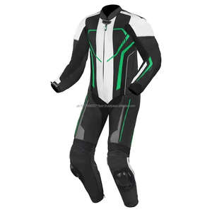 Combinaison de moto en cuir respirant sur mesure pour homme, pour la course et le design de piste automobile, vêtements de course moto et automobile - Product Image 1
