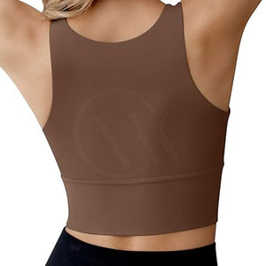 Más tamaño cómodo gimnasio Yoga Top bajo MOQ señoras Fitness entrenamiento estampado ropa deportiva directo de fábrica al por mayor - Product Image 2