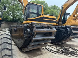 Used Caterpillar 320BL Amphibious Excavator 20T Hydraulic Crawler Digger with Extra Long Extended Boom 18m Engine Pump Included - Product Image 6