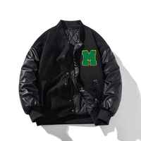 Veste universitaire en toile polyester personnalisée de haute qualité pour hommes, style streetwear d'hiver, imperméable, coupe-vent, réversible, designs vintage
