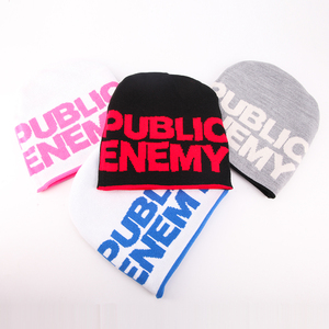 Custom Logo Unisex Acrylic Reversible Knitted Beanie <b>Hat</b> Jacquard Winter Skull Beanies With Custom logo - Product Image 6