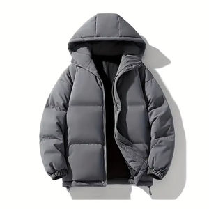 Chaqueta bomber de cuero personalizada directa de fábrica para hombre, transpirable e impermeable, estilo Hip Hop para invierno, precio al por mayor - Product Image 1