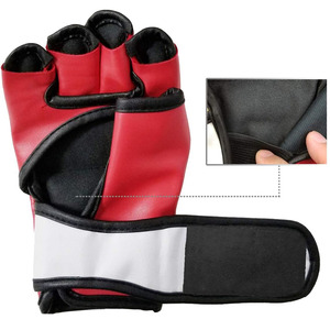 Gants de MMA professionnels de nouvelle conception, cuir de vache véritable durable, poignées de main, extérieur antidérapant, respirant, léger, arts martiaux - Product Image 4