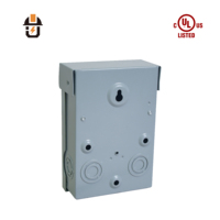   Interrupteur de déconnexion CA Pl-Out 60A 240VAC 2 pôles 3 fils NEMA 3R en boîtier métallique pour unité de condensation HVAC extérieure