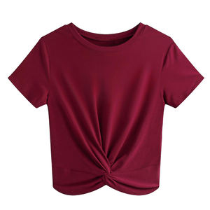 Venta al por mayor 2025 camiseta de verano para las mujeres de alta calidad logotipo personalizado de secado rápido ecológico Venta caliente - Product Image 1