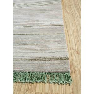 Tapis Manchaha Lev-741 en laine et soie de bambou noué à la main, couleur ivoire, épaisseur 10 mm, motif abstrait rectangulaire, pour la maison, le couloir, à poser sur le sol - Product Image 4