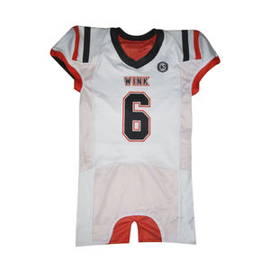 Camiseta de fútbol americano Premium, uniforme de fútbol personalizado de estilo profesional, tela transpirable, sublimación corta hecha en Pakistán para escuelas - Product Image 5