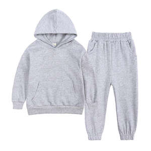 Conjunto de chándal de dos piezas de invierno transpirable para niños 2025 con Sudadera con capucha y pantalones para correr poliéster algodón - Product Image 2