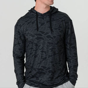 Ropa de pesca UPF 50 + Camisas de pesca de manga larga transpirables de secado rápido Diseño personalizado Camuflaje Poliéster Sudadera CON CAPUCHA DE PESCA - Product Image 1