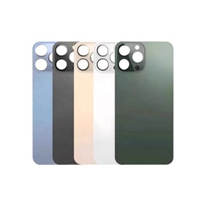 Cubierta trasera de vidrio de repuesto con agujero grande para iPhone 8 X XS <span class=keywords><strong>XR</strong></span> <span class=keywords><strong>11</strong></span> 12 13 14 PRO MAX-Diseño de barra de reparación de puerta de batería - Product Image 1