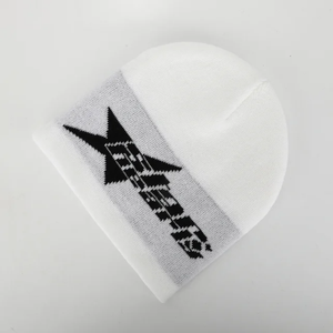 Haute qualité unisexe acrylique Jacquard casquette d'hiver Design Premium pull chaud Protection crâne tricoté bonnet de sport - Product Image 4