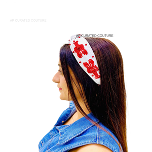 Premium Quality Boho Style Crawfish Beaded <b>Headband</b> Hand Knotted Hair Accessory with Unique Design for Festivals - Product Image 3