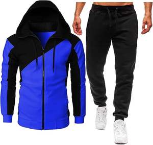 Survêtement de sport zippé pour hommes, ensembles de jogging de gymnastique, survêtement d'entraînement décontracté pour hommes, survêtements de sport de fitness, meilleures ventes - Product Image 3