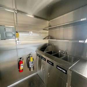 Remorque de cuisine mobile 4,8 m en aluminium avec double essieu tandem, compartiments isolés, utilisation extérieure + livraison gratuite - Product Image 6