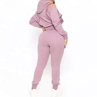 Pantalon de survêtement pour femme en coton 100% - OEM personnalisé - Épais - Respirant - Hiver - Solide - Écologique - Grande taille - Antibactérien - Séchage rapide