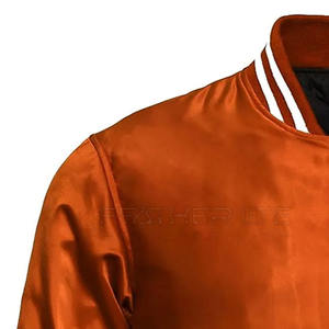 Manches longues dernière conception veste d'hiver de haute qualité hommes sport baseball Satin Lettermen veste - Product Image 3