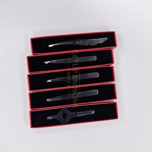 Pinzas de Cejas de Acero Inoxidable Plasma Negro de Alta Calidad GETUP BROSONS IMPEX, Punta Puntiaguda, Logotipo Personalizado, Herramientas de Belleza - Product Image 6