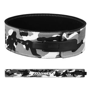 เข็มขัดยกน้ำหนักหนังวัวพร้อมหัวเข็มขัดโลหะเข็มขัดพยุงหลังสำหรับออกกำลังกายเข็มขัดสำหรับใช้ในฟิตเนส - Product Image 6