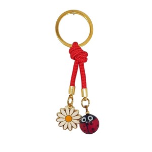 Llavero de Peluche con Diseño de Ojo Turco y Flor - Product Image 1