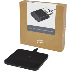 Stazione di Ricarica Wireless Ibrida Personalizzata da 15W per Forniture da Ufficio e Gadget - Product Image 3