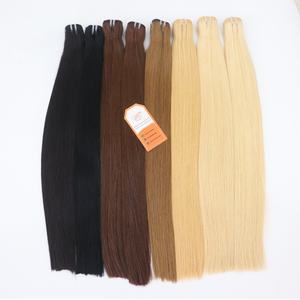 Paquetes de cabello Remy de alta calidad Precio barato Extensiones de cabello humano vietnamita recto de hueso en colores Rubio natural y marrón - Product Image 1