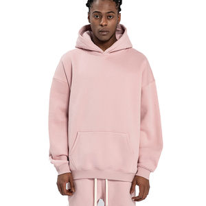 Sweatshirts à capuche surdimensionnés 100% coton de haute qualité pour hommes, sweatshirts d'hiver à manches longues anti-rétrécissement avec logo imprimé personnalisé - Product Image 5