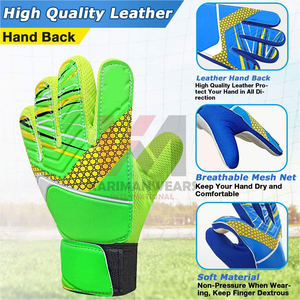 Guantes de Portero Premium con Agarre Fuerte, Protección para los Dedos, Acolchado de Látex de 4+3 mm, Excelente Absorción de Impactos - Product Image 6