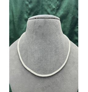 ชุดสร้อยคอพร้อมต่างหูประดับเพชรซิคอนชุบเงินทองเหลืองคุณภาพดีเยี่ยม ดีไซน์สวยงามทันสมัย เหมาะเป็นของขวัญสำหรับงานหมั้น งานแต่งงาน และงานเลี้ยงต่างๆ สำหรับผู้หญิง - Product Image 3