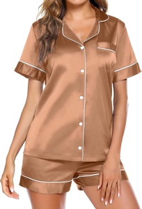 ชุดนอนผ้าไหมสำหรับผู้หญิง เสื้อผ้าไหมผู้หญิงแบบยาว - Product Image 4