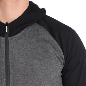 Ensemble de survêtement gris foncé uni pour homme, veste zippée en polaire premium et pantalon de jogging, vêtements de sport d'hiver, vente en gros, vente d'usine OEM - Product Image 5