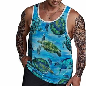 Camiseta sin mangas estilo camuflaje para hombre Camiseta sin mangas de camuflaje Chaleco con logotipo personalizado Camiseta sin mangas que absorbe el sudor para hombres Mujeres hecha por Dress Sports - Product Image 1