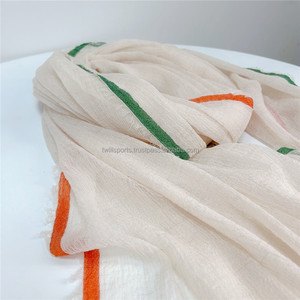 Bufanda de flecos con letras de Cachemira de doble cara para mujer, chal cálido de invierno para combinar con color sólido - Product Image 2