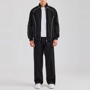 Conjunto Deportivo de Verano Transpirable con Logotipo Personalizado OEM, Chaqueta Cortavientos Unisex con Ribete Reflectante de Nailon y Poliéster para Hombre - Product Image 2