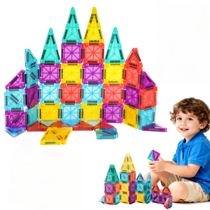 Lion Wholesale - 32 pièces de tuiles magnétiques non toxiques et sécurisées, jouet éducatif STEM pour les enfants de 4 à 6 ans - Product Image 1