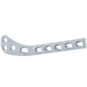 Venta al por mayor profesional Proximal tibial placas de bloqueo en forma de hockey de acero inoxidable y titanio base instrumento quirúrgico - Product Image 3