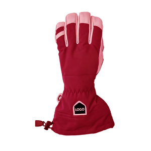 Gants de ski imperméables et isolés, coupe-vent, chauds pour l'hiver, avec logo personnalisé, cordon de serrage réglable, unisexes. - Product Image 3