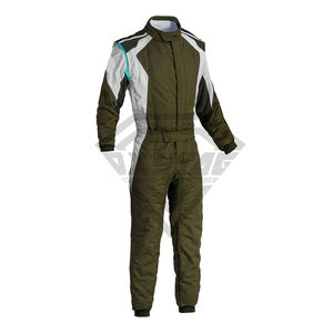Traje de carreras de Kart doble-Venta al por mayor Traje de kart de carreras con logotipo personalizado Traje de kart de carreras de alta calidad transpirable cómodo - Product Image 2