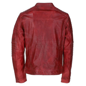 Blouson en cuir pour homme, couleur personnalisée, 100 % cuir, blouson homme en vente, 2026, bonne qualité, style urbain, blousons en cuir pour homme - Product Image 3