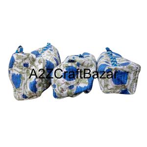 Magnifiques trousses de toilette en coton biologique 100 %, pochettes de maquillage écologiques, sacs à fermeture éclair tendance, logo personnalisé, articles en gros - Product Image 2