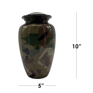 Modern American Style Aluminum Metal Urn for Human Cremation Best Piece with Unique Design for Funerals and <b>Memorials</b> - Product Image 1