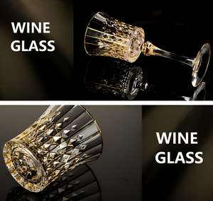 Verres à eau personnalisés, flûtes à <span class=keywords><strong>champagne</strong></span> uniques en forme <span class=keywords><strong>de</strong></span> diamant italien, gobelets à vin vintage, ensemble <span class=keywords><strong>de</strong></span> verres à vin rouge en cristal - Product Image 5