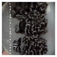 100 pour cent naturel bouclés cheveux vierges Bundles Extensions Double trame Remy cheveux humains approvisionnement d'usine en vrac prix de gros