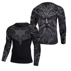 Maillots de bain élégants et fonctionnels inspirés du Jiu Jitsu, rashguard tendance BJJ pour hommes et femmes, rashguard multicolore - Product Image 5