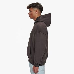 Vente en gros 100% coton French Terry coupe régulière pull à capuche d'hiver à manches longues avec strass pour hommes avec logo personnalisé - Product Image 3